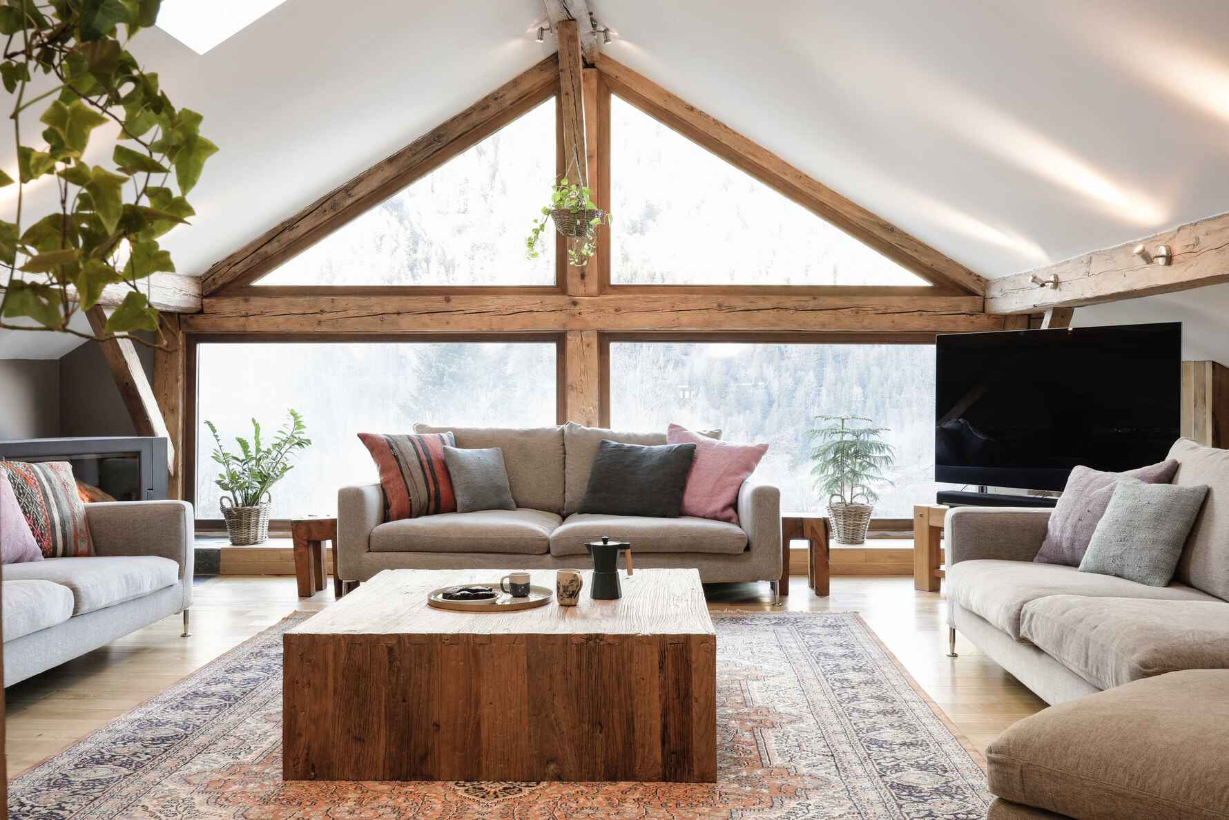 The living area in Chalet Chalupa