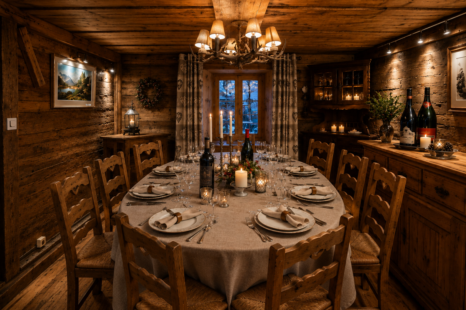 The living area in Chalet Chalupa