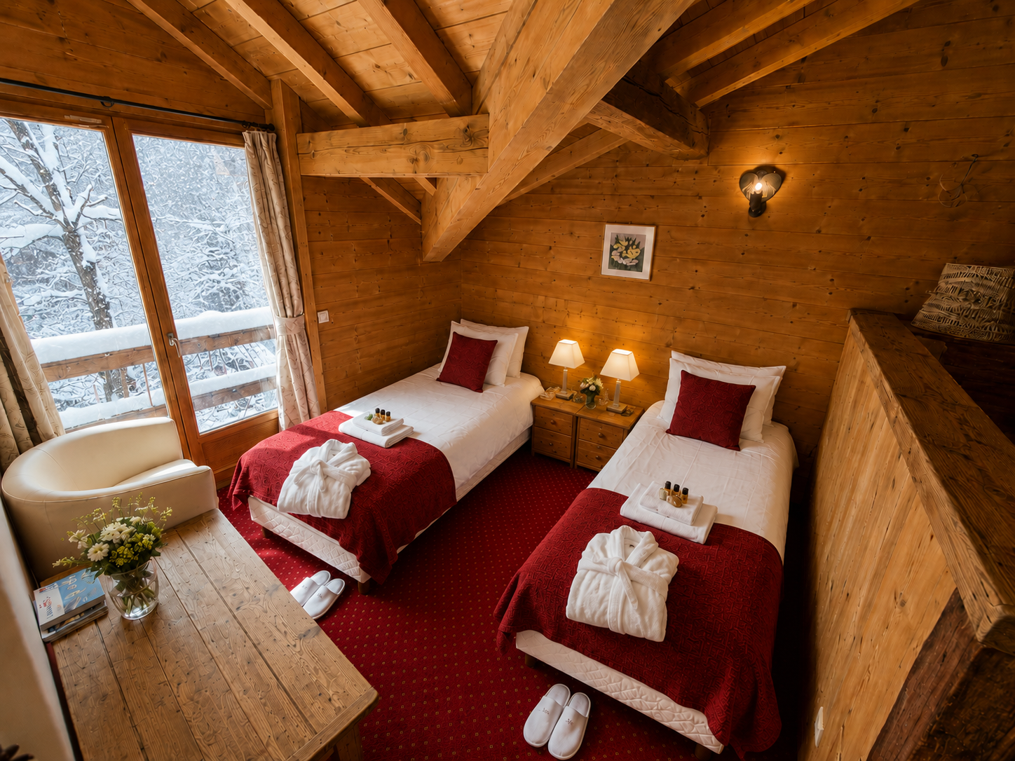 A twin bedroom