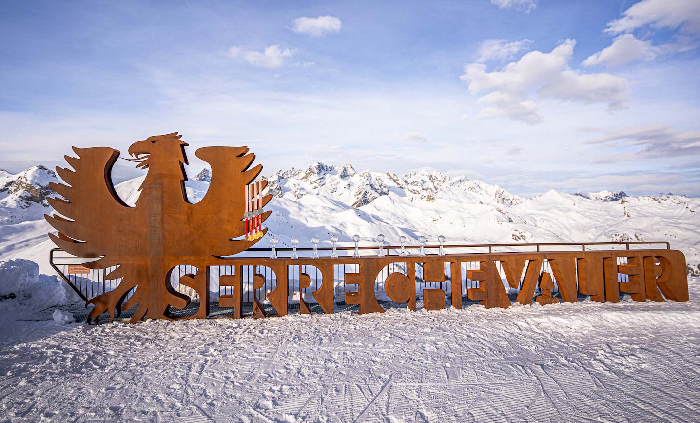 Serre Chevalier ski resort sign